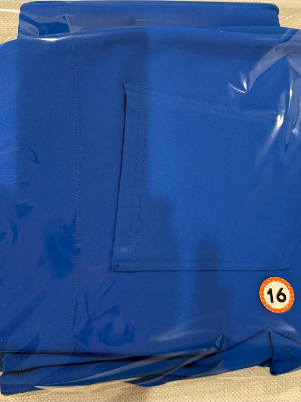 HALARA NWT Vibrant Cobalt Electric Blue Wide Leg Lounge Pants Size Large - Picture 11 of 11